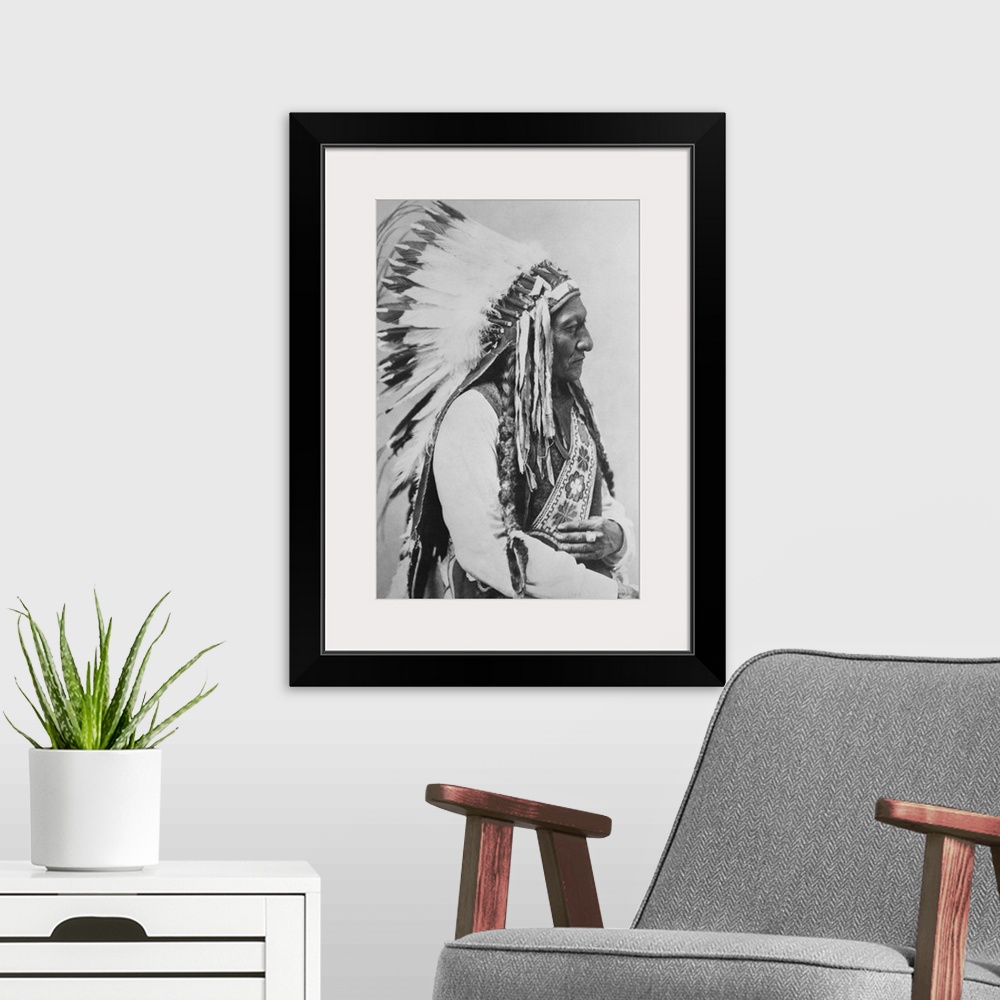 A modern room featuring Sioux Chief Sitting Bull.