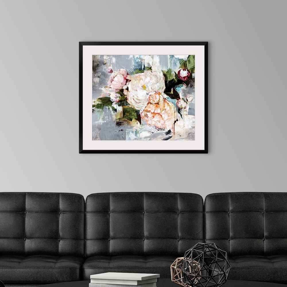 A modern room featuring Peony Bloom