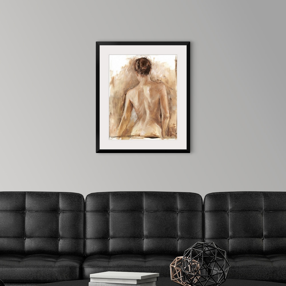 A modern room featuring Figure Painting Study I