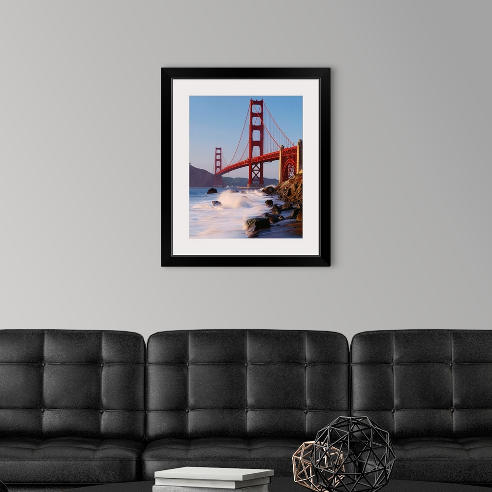 A modern room featuring United States, California, San Francisco, Golden Gate Bridge