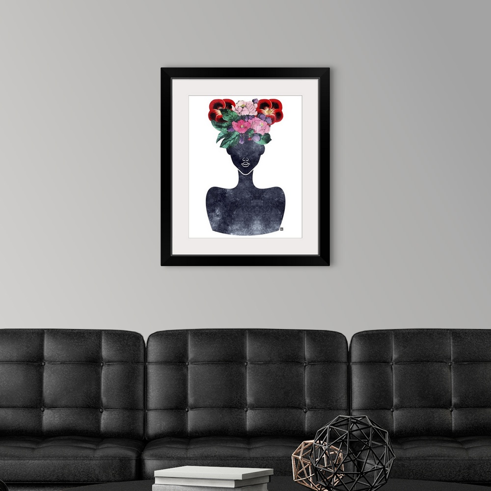 A modern room featuring Flower Crown Silhouette II