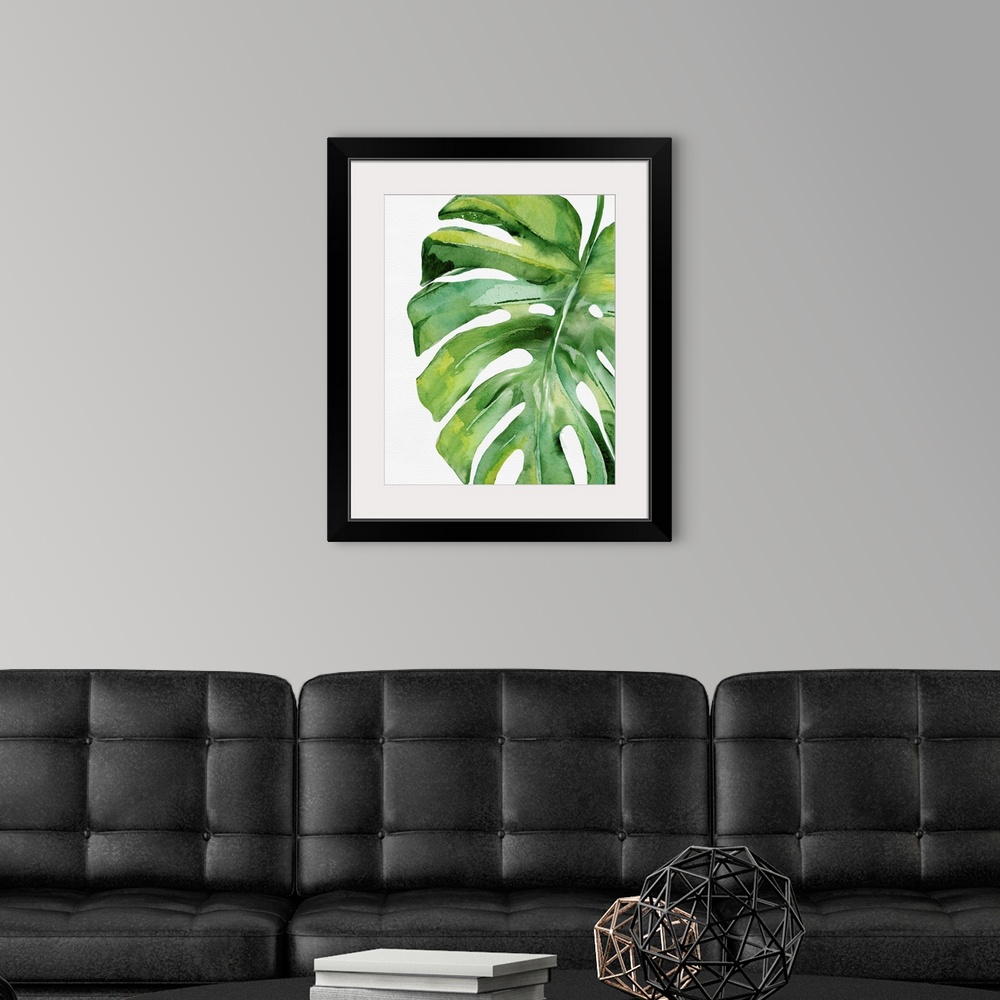 A modern room featuring Tropical Leaf I