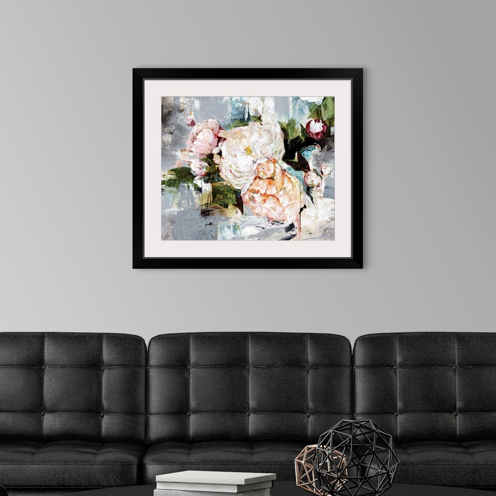 A modern room featuring Peony Bloom