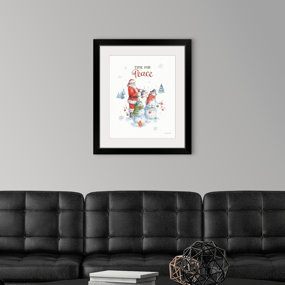 A modern room featuring Welcoming Santa 03