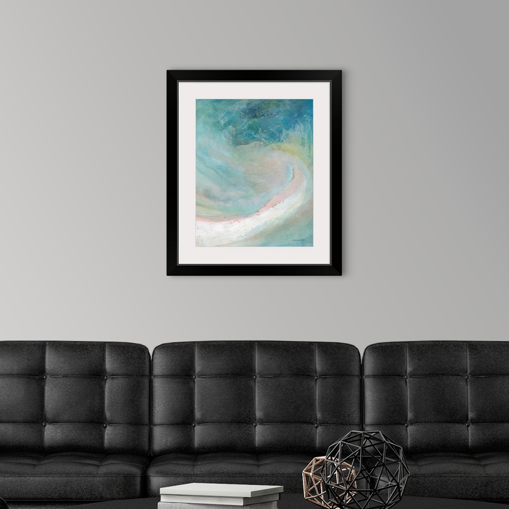 A modern room featuring Cove Diptych II