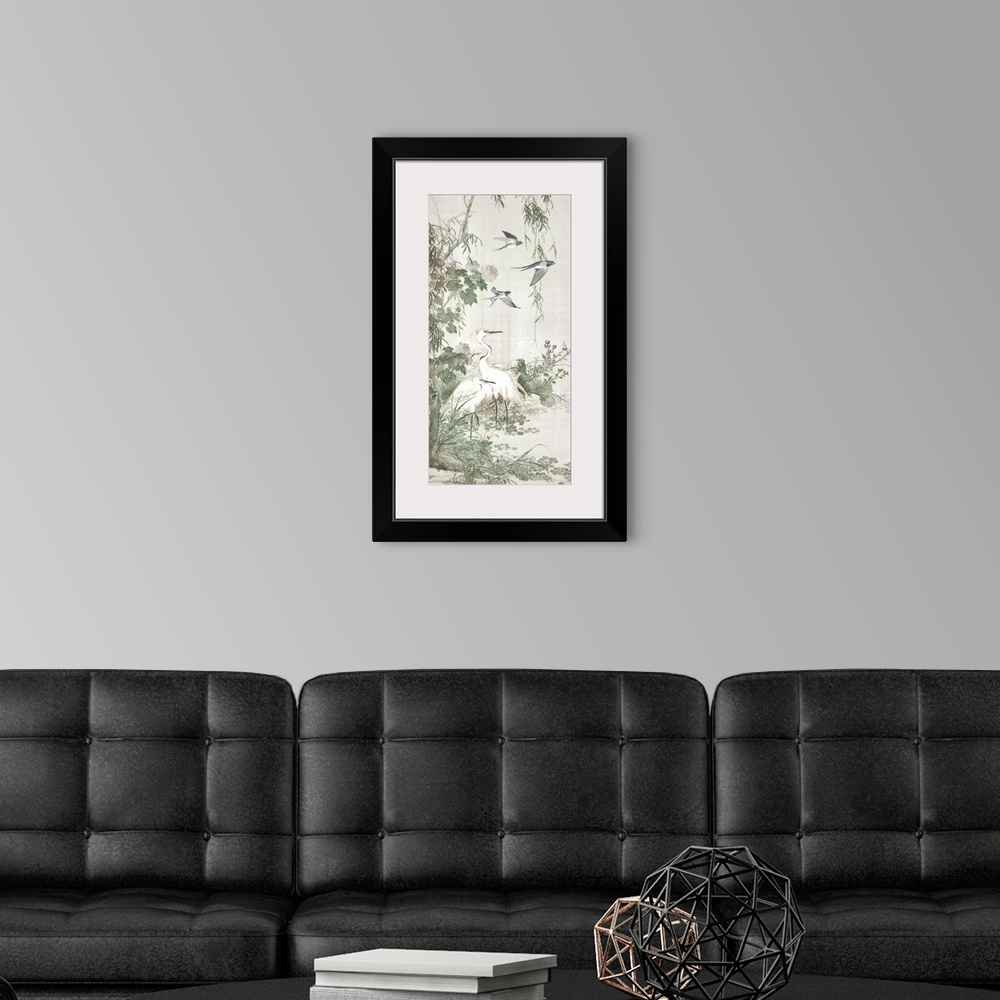 A modern room featuring Chinoiserie Panel II