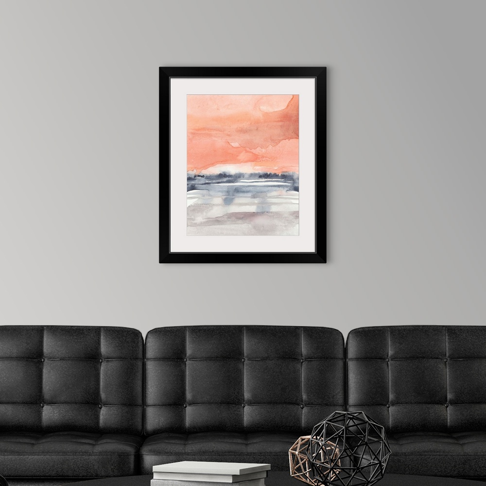 A modern room featuring Coral Sky I