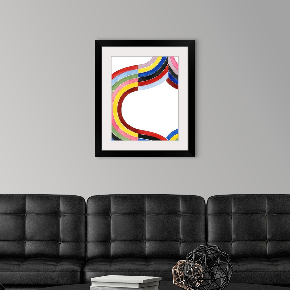 A modern room featuring Deconstructed Rainbow II