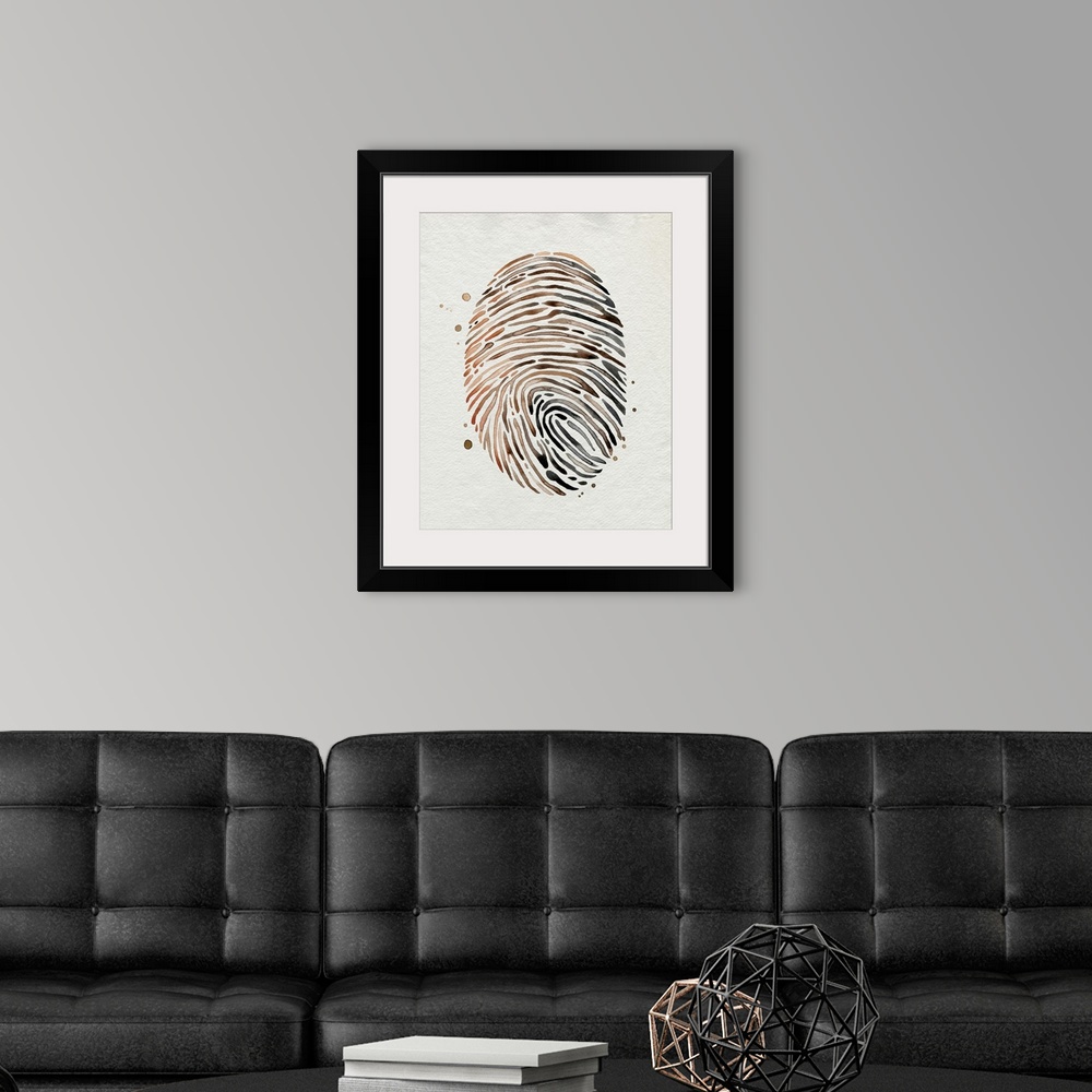A modern room featuring Finger Print I
