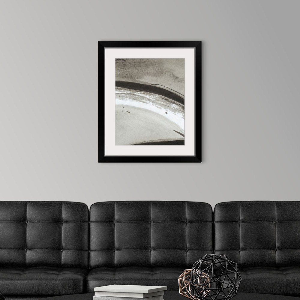 A modern room featuring Ink Abstract III