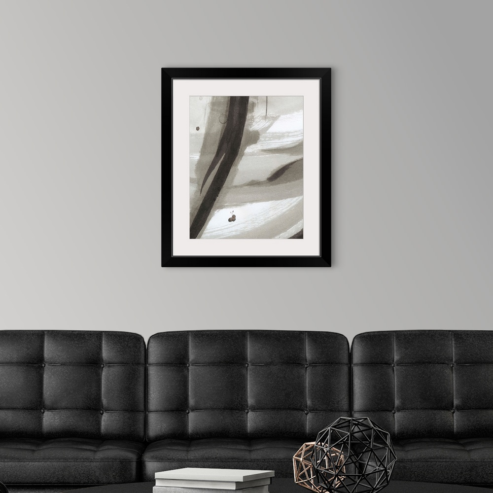 A modern room featuring Ink Abstract IV