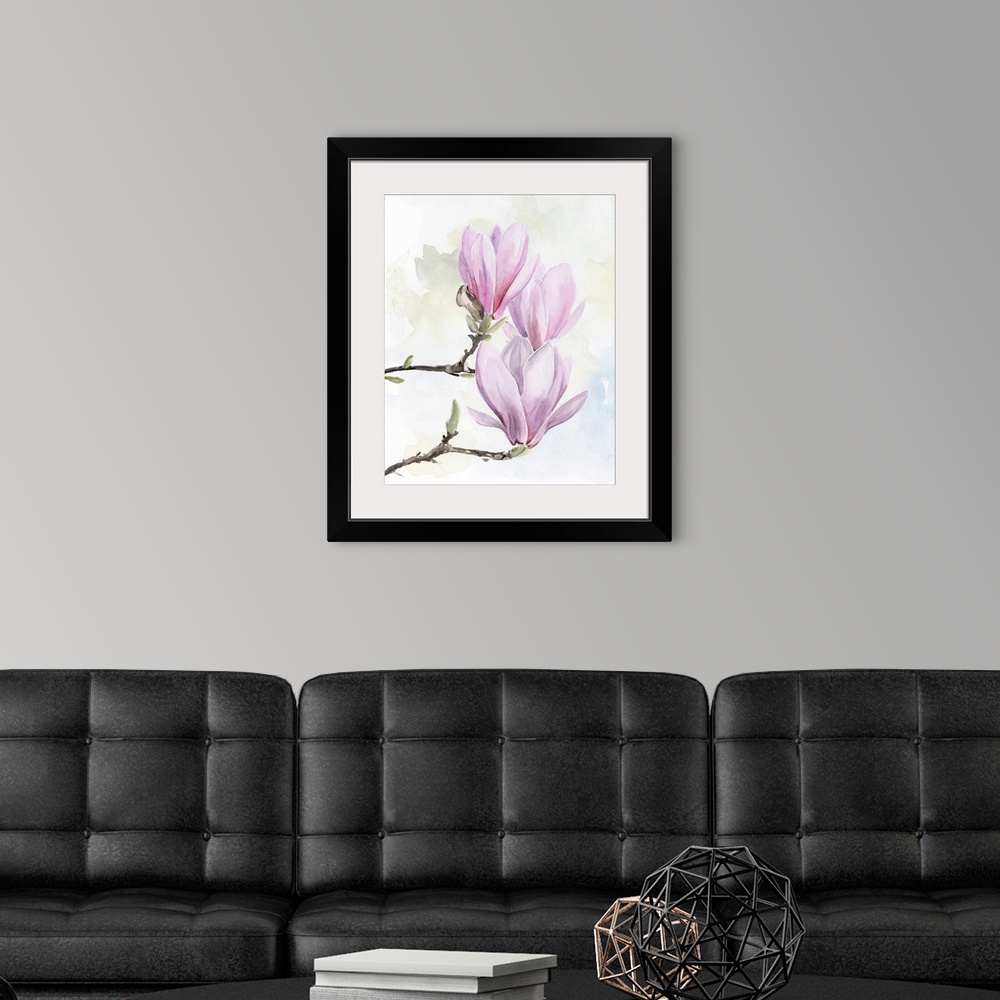 A modern room featuring Magnolia Blooms I