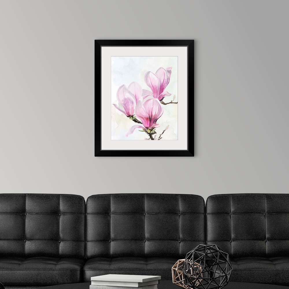 A modern room featuring Magnolia Blooms II