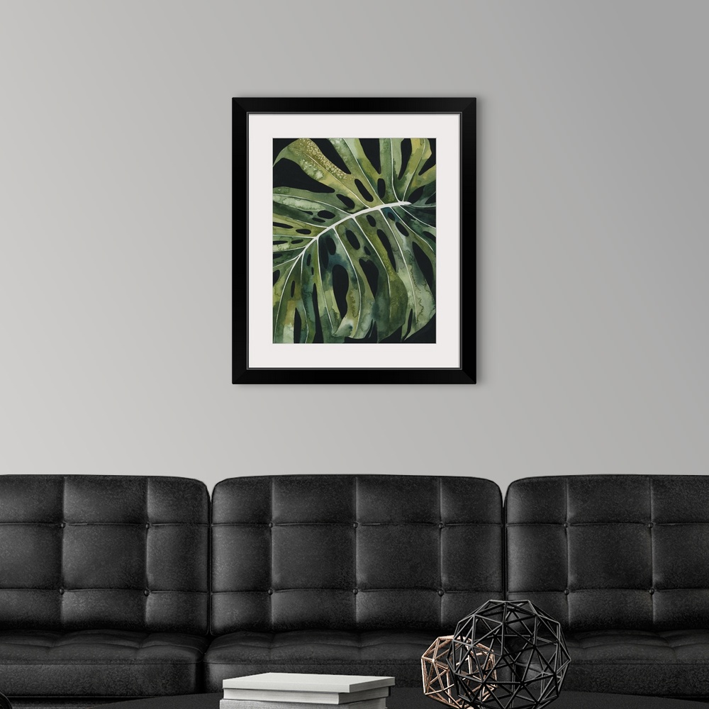 A modern room featuring Nocturnal Monstera II