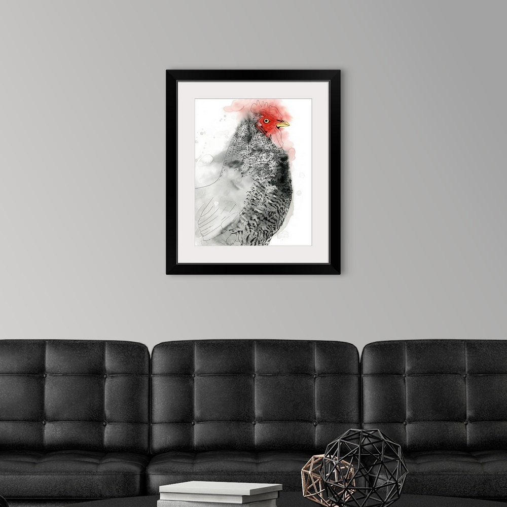 A modern room featuring Plymouth Rooster II