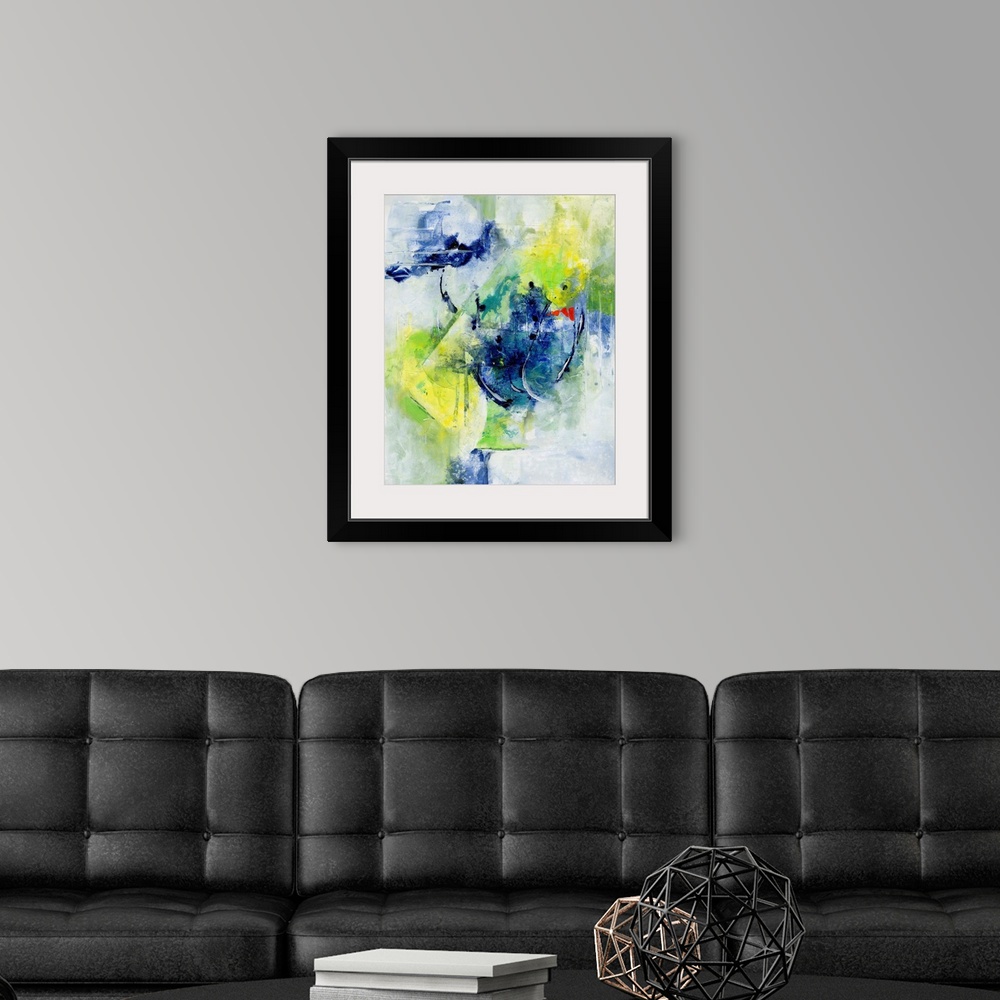 A modern room featuring Springtime Abstract II