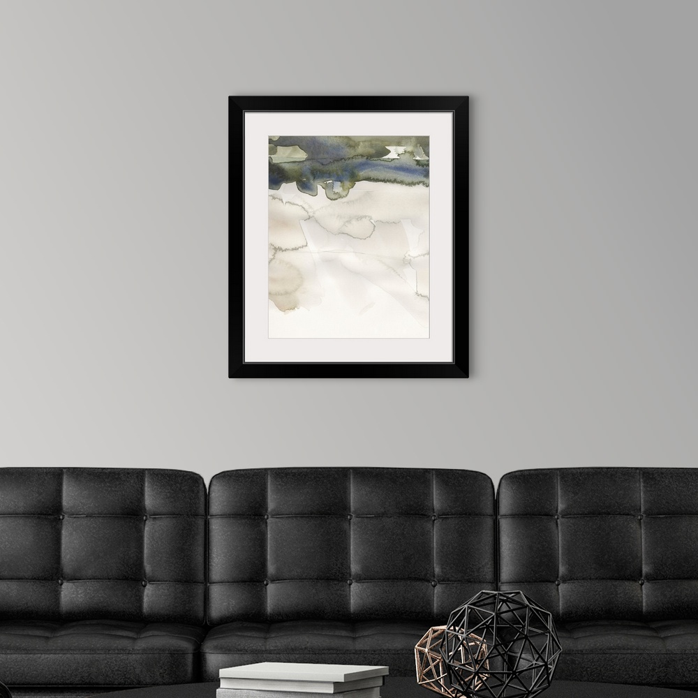 A modern room featuring Watercolor Abstract Horizon IV