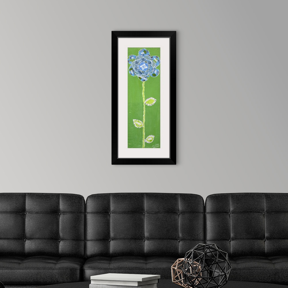 A modern room featuring Flower panel with spiritual message