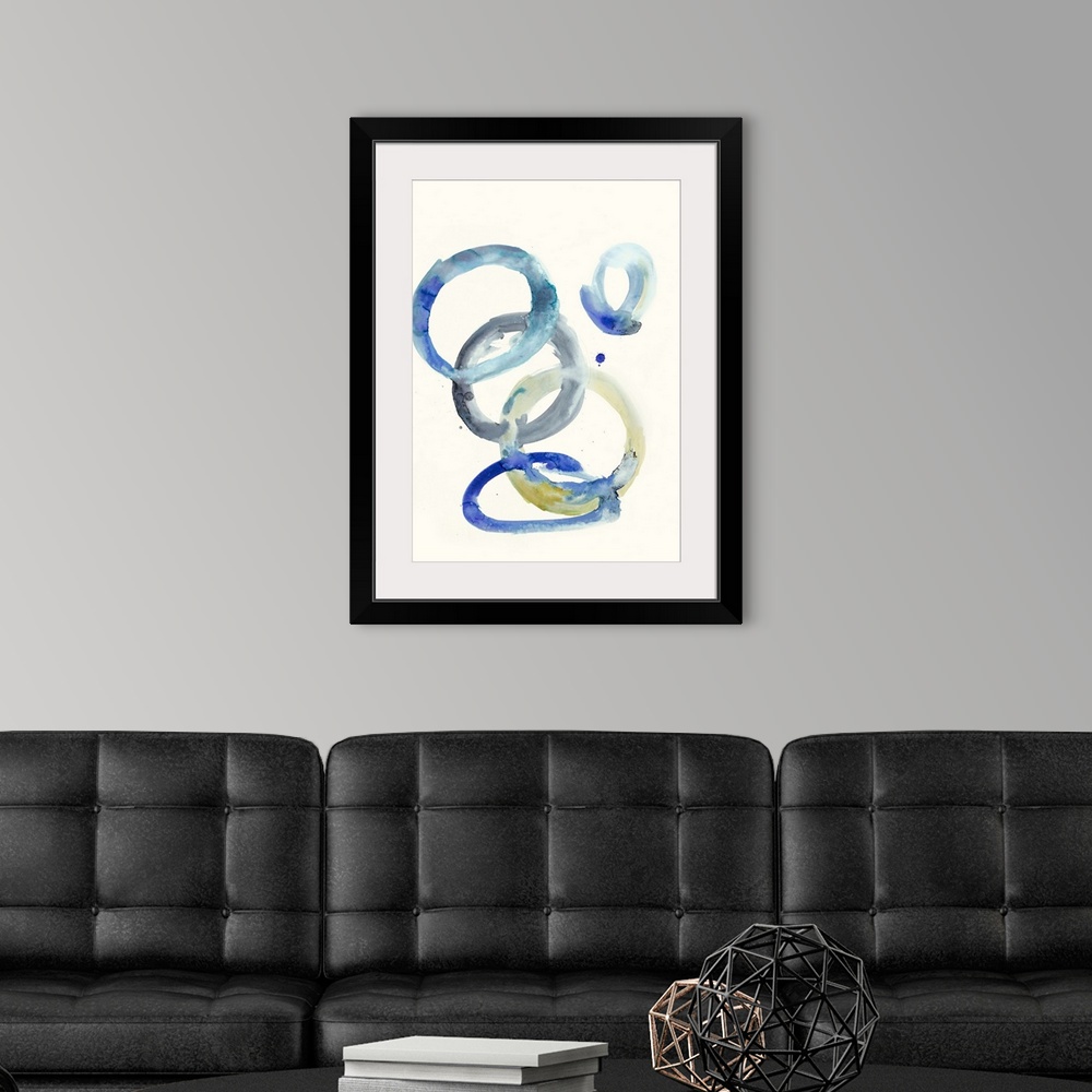 A modern room featuring Watercolor Oval 4