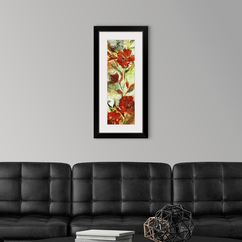 A modern room featuring Watery Bouquet II