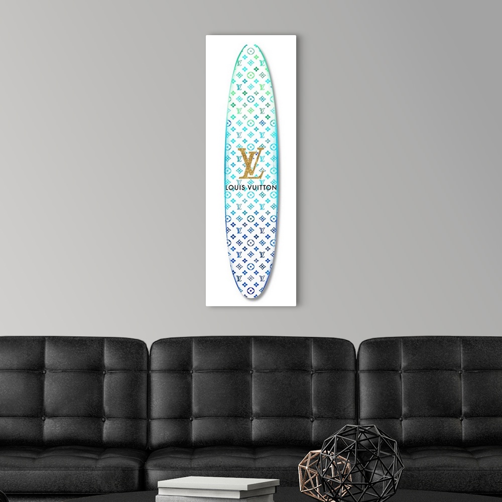 louis vuitton surfboard wall art