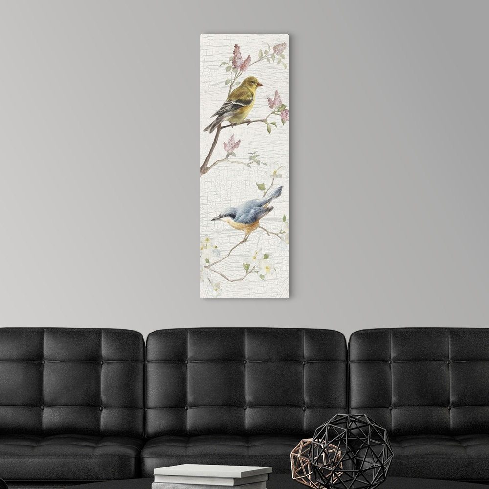 Vintage Birds Panel I Wall Art, Canvas Prints, Framed Prints, Wall ...