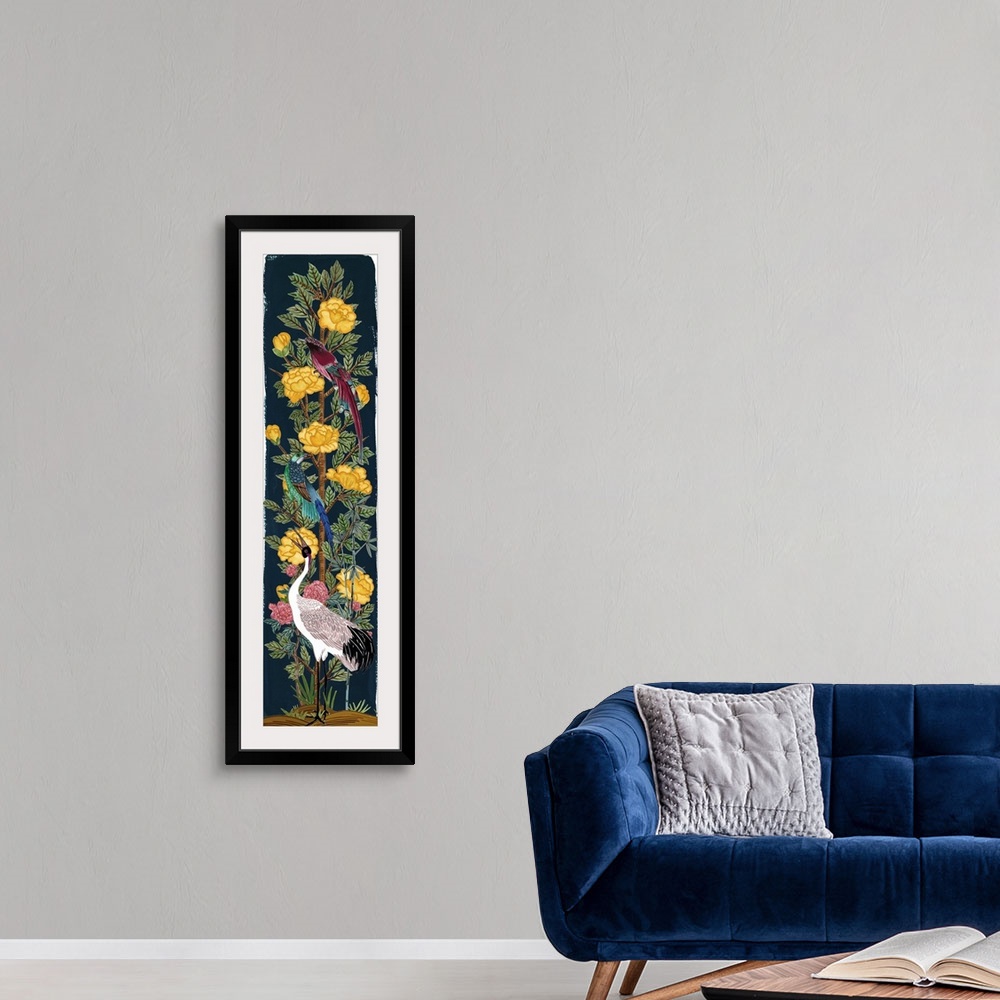A modern room featuring Chinese Peonies III