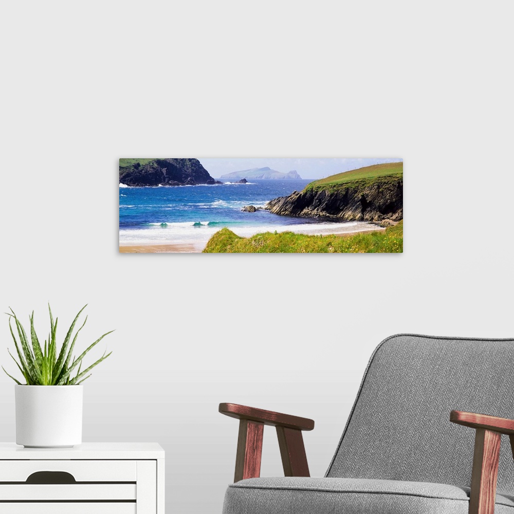 A modern room featuring Clogher Beach, Blasket Islands, Dingle Peninsula, County Kerry, Ireland