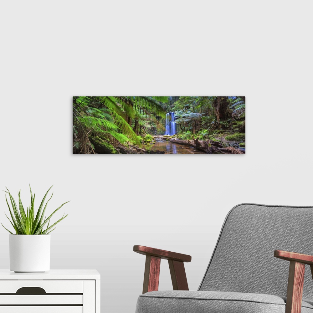 A modern room featuring Australia, Victoria, Oceania, Great Ocean Road, Hopetoun waterfall in Otway Park