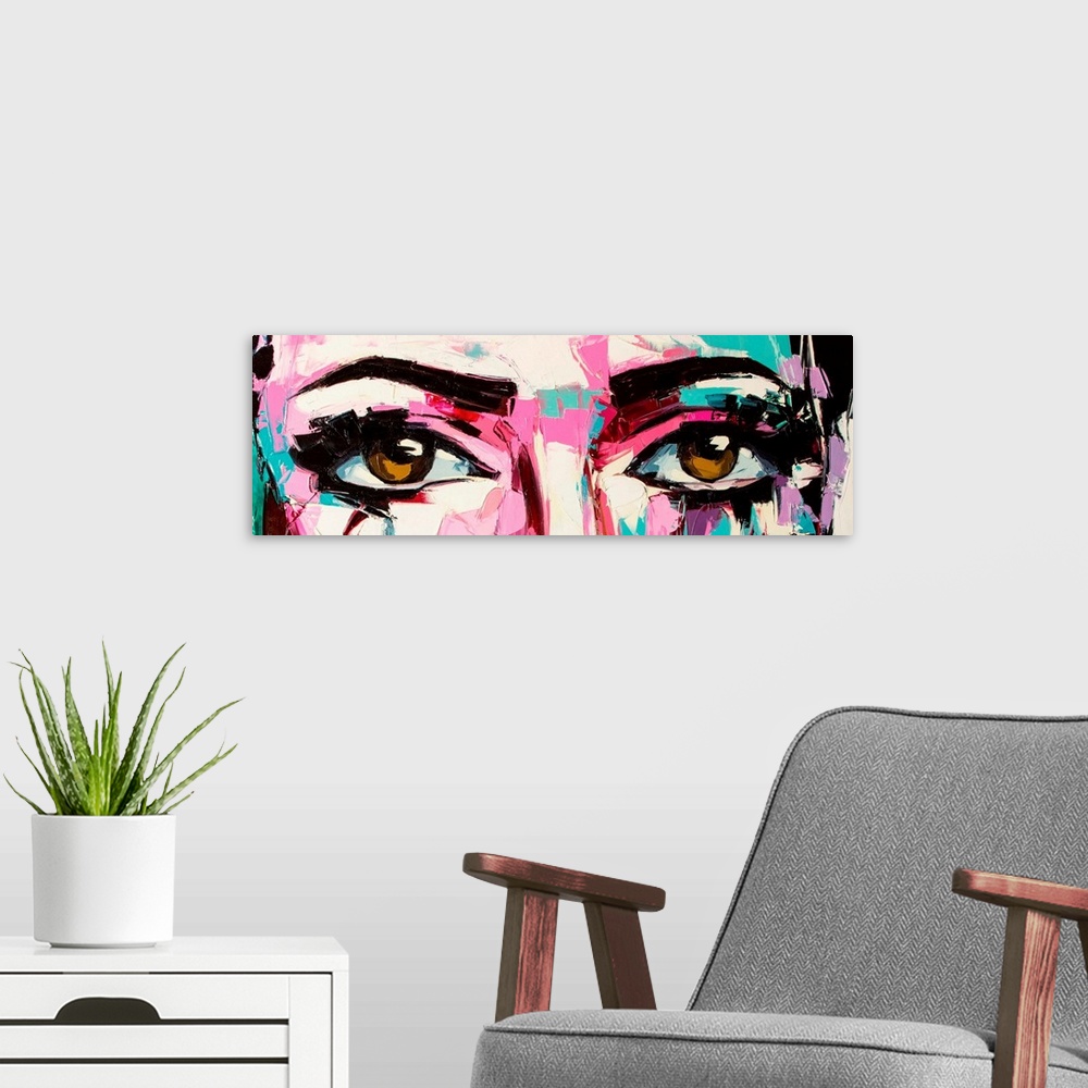 A modern room featuring Pop Color Eyes III