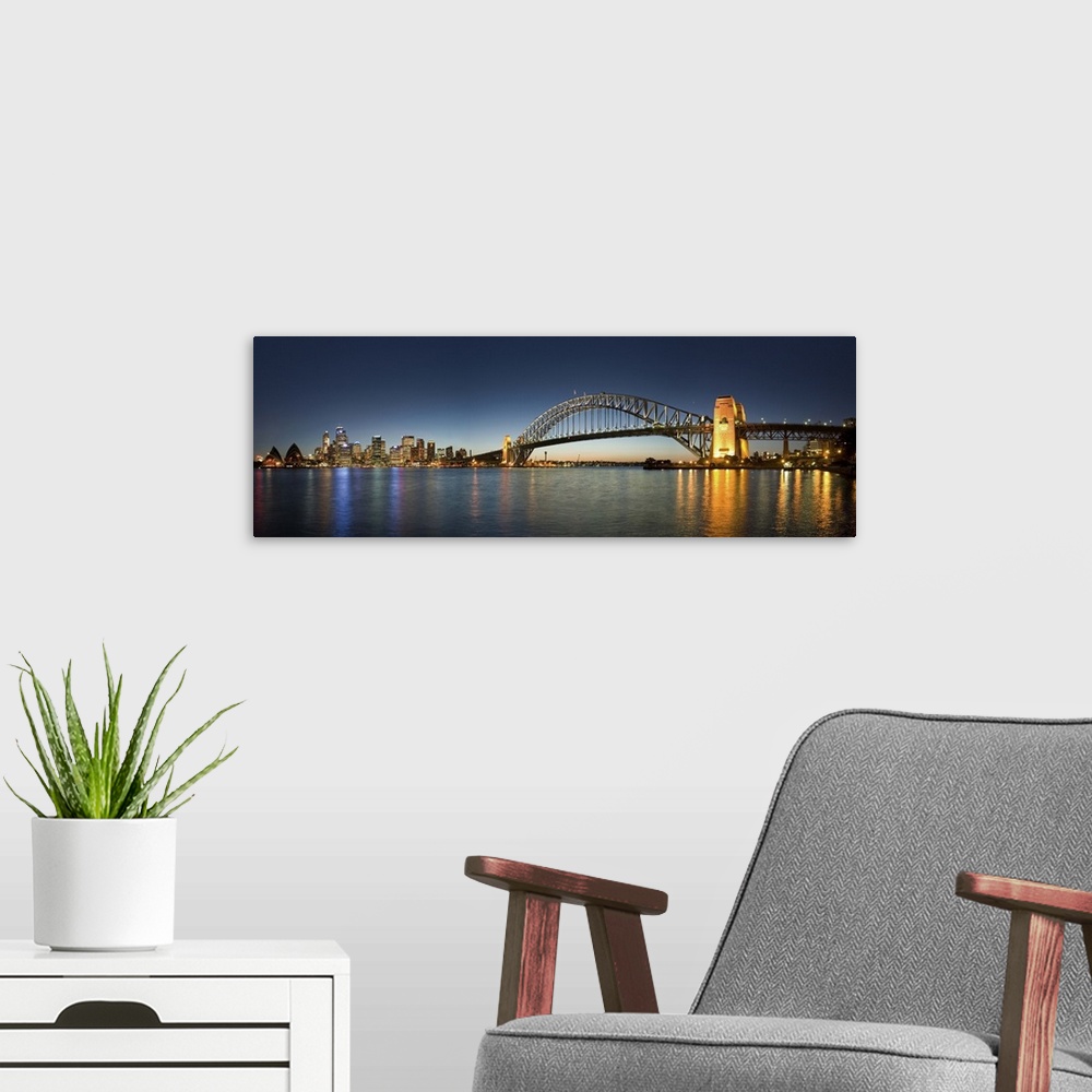 A modern room featuring Harbour bridge, Sydney, Australia