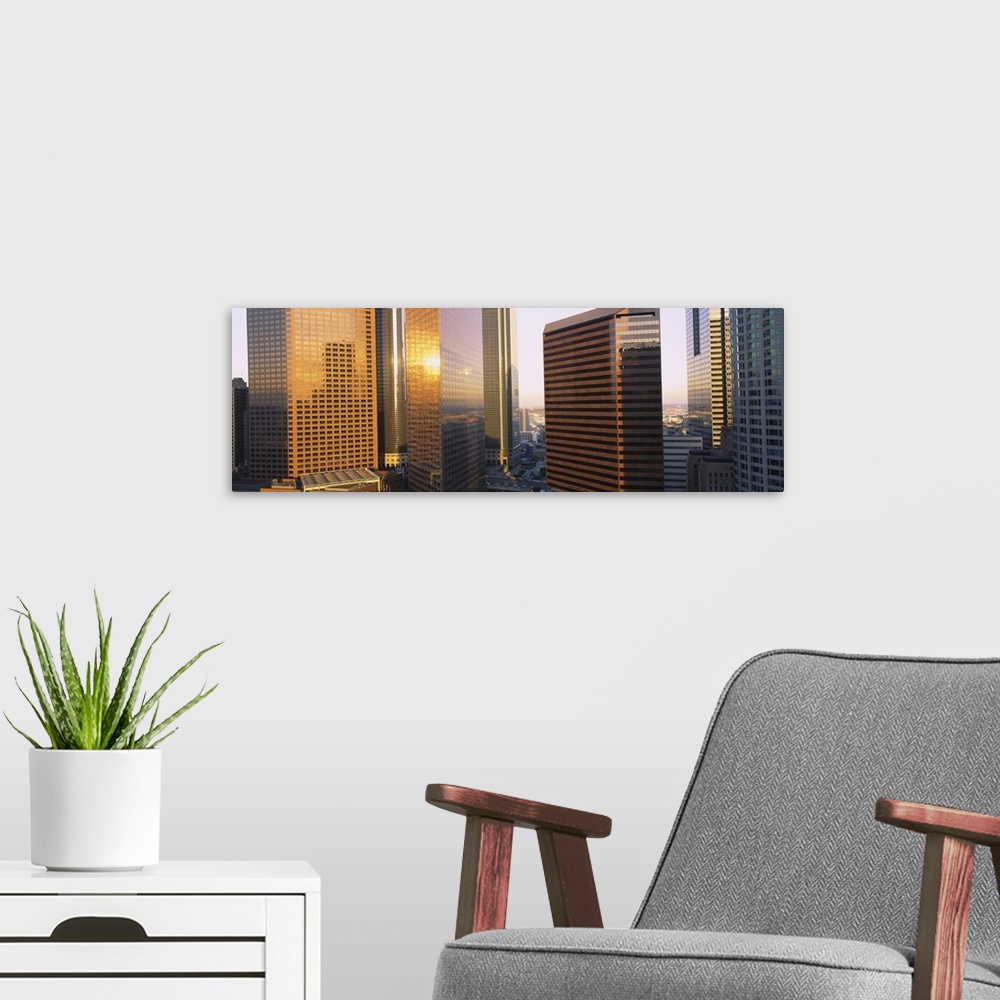 A modern room featuring Buildings in a city, City of Los Angeles, California