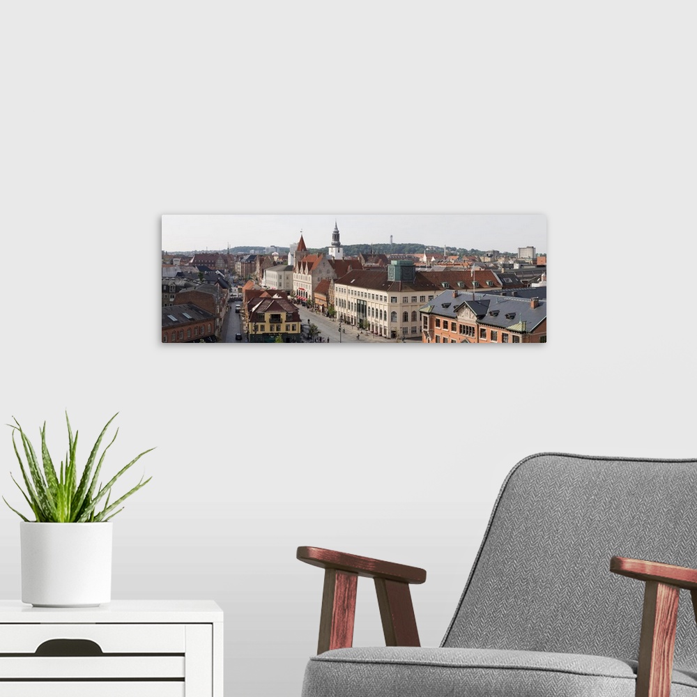 A modern room featuring Buildings in city, Aalborg, Denmark