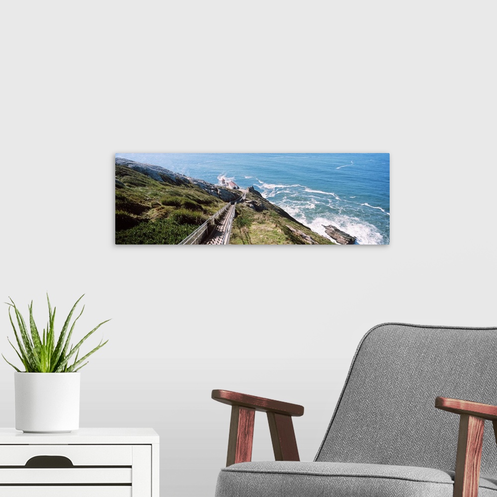 A modern room featuring Cliff walk at Point Reyes National Seashore, San Francisco, California