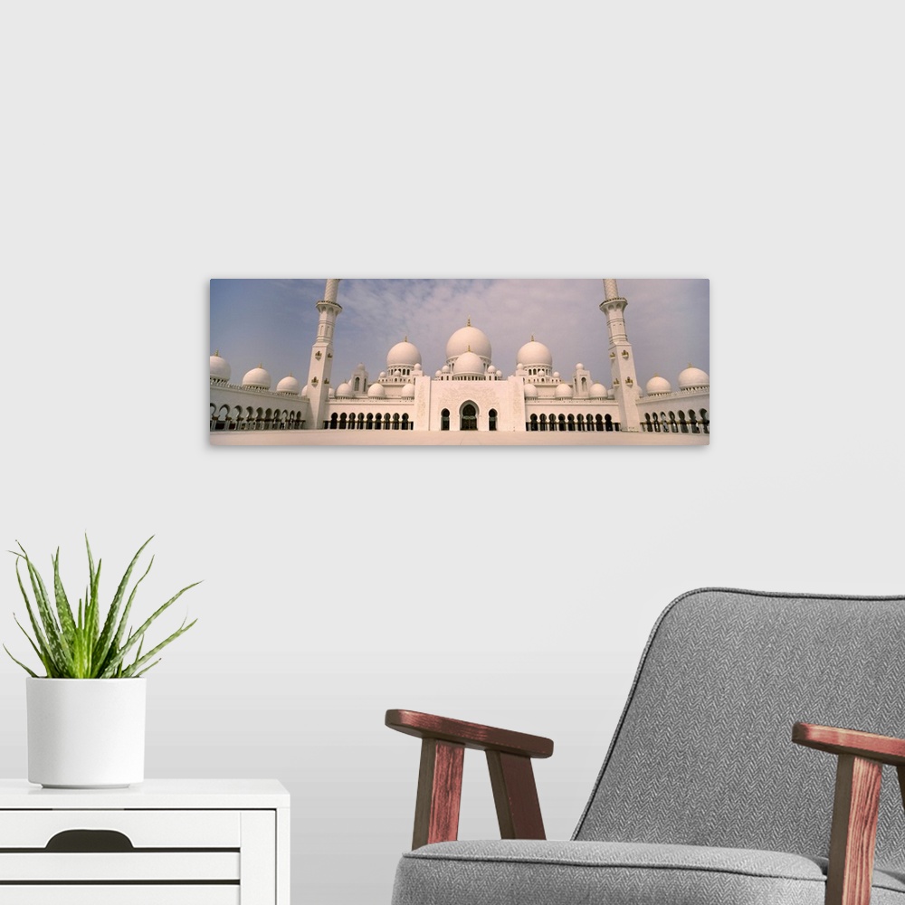 A modern room featuring Low angle view of a mosque Sheikh Zayed Mosque Abu Dhabi United Arab Emirates
