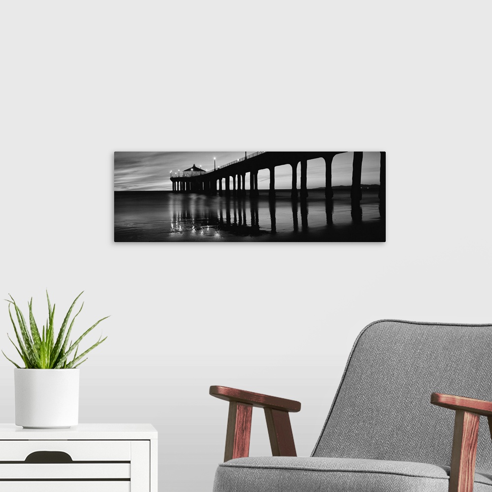 A modern room featuring Manhattan Beach Pier, Manhattan Beach, Los Angeles County, California