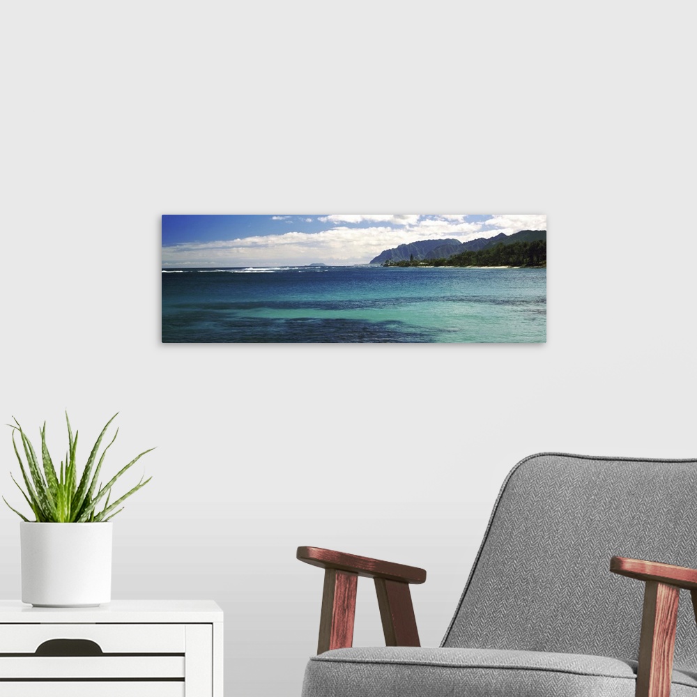 A modern room featuring Ocean view, Oahu, Hawaii