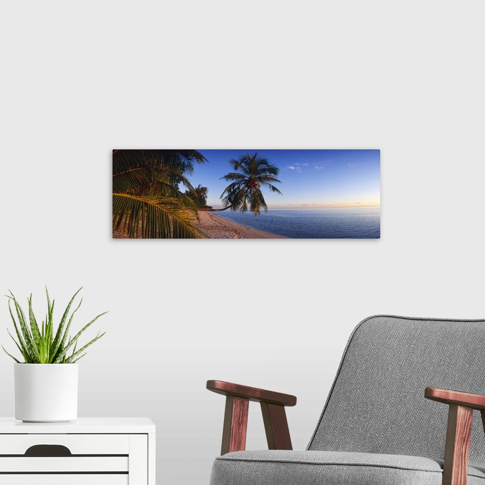 A modern room featuring Palm Trees Matira Beach Bora Bora