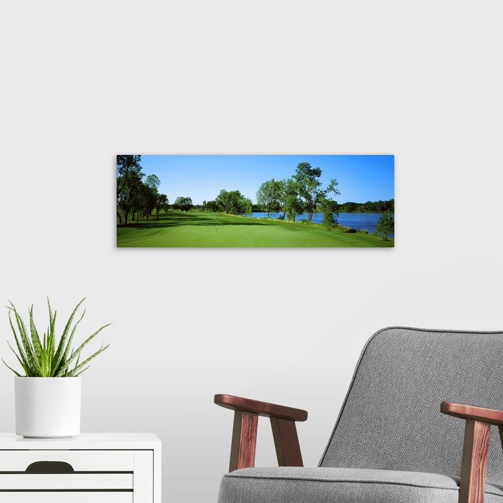A modern room featuring Trees in a golf course, White Deer Run Golf Course, Vernon Hills, Illinois