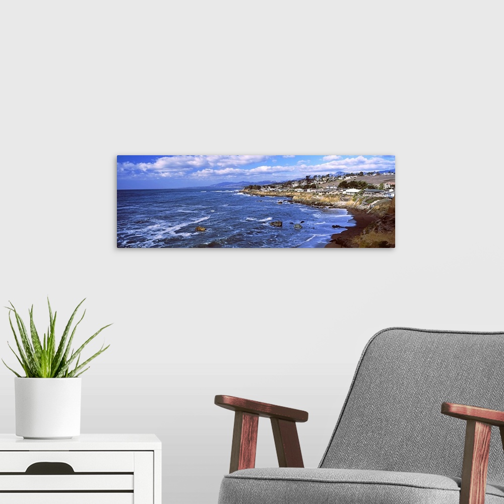 A modern room featuring Village at the waterfront, Cambria, San Luis Obispo County, California, USA