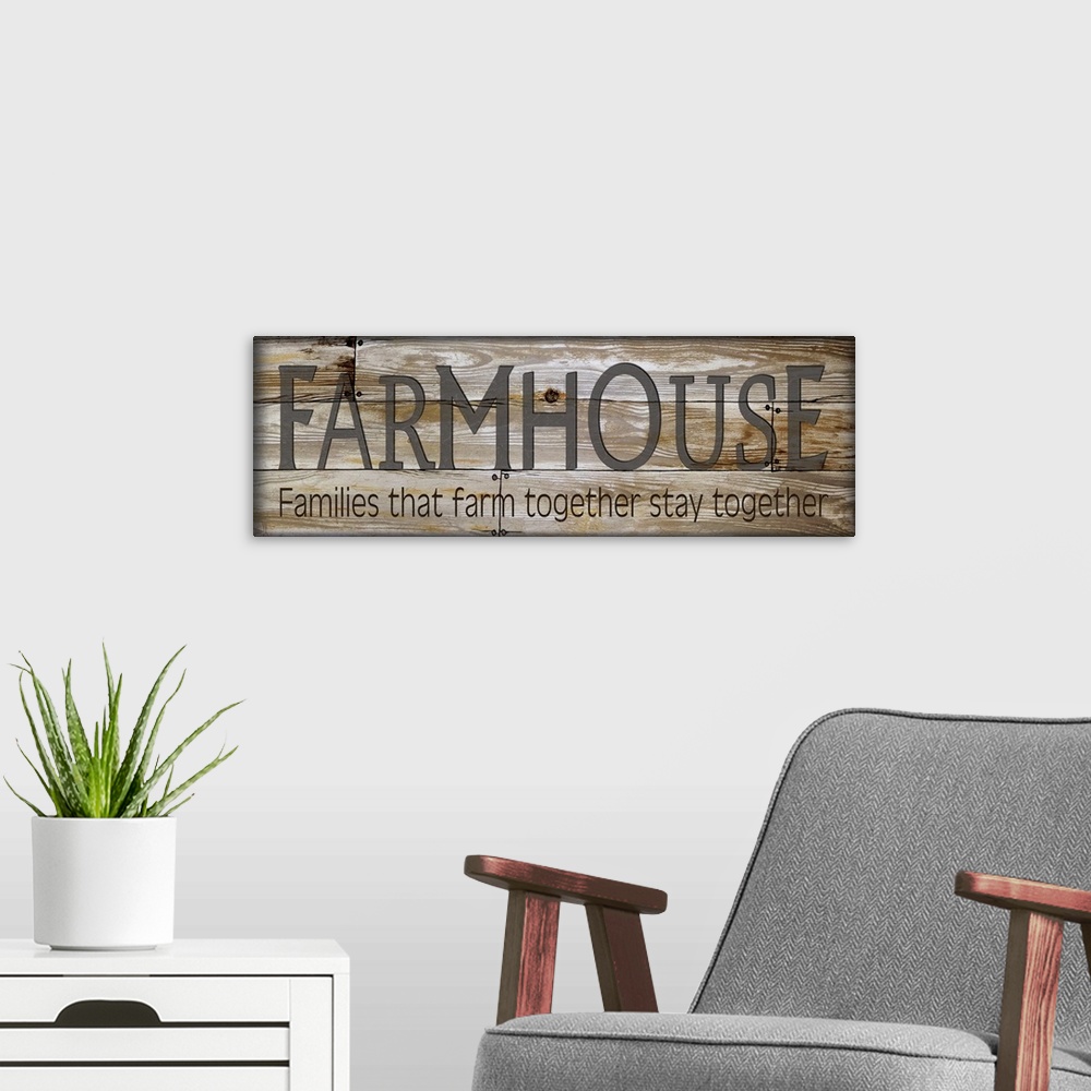 A modern room featuring Farmhouse