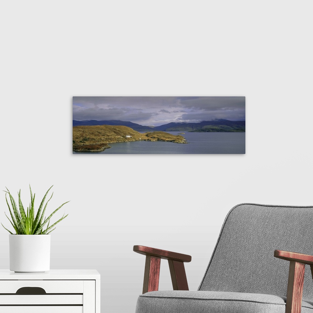 A modern room featuring Lone cottage near Tarbert, Isle of Harris, Outer Hebrides, Scotland