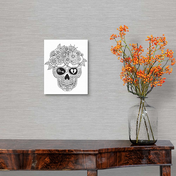 A traditional room featuring Lost Love Sugar Skull
