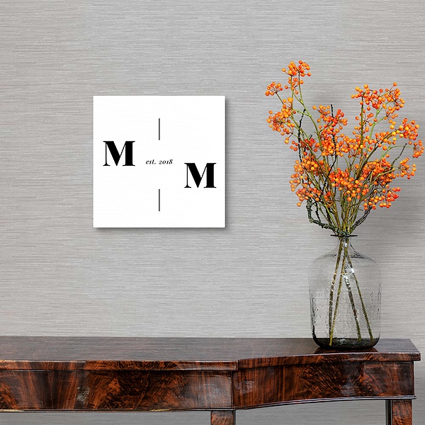 A traditional room featuring Vertical Line Monogram