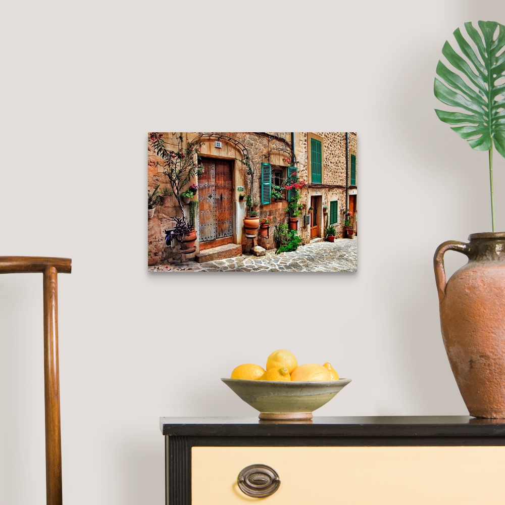 The charming streets of old Mediterranean towns Wall Art, Canvas Prints ...