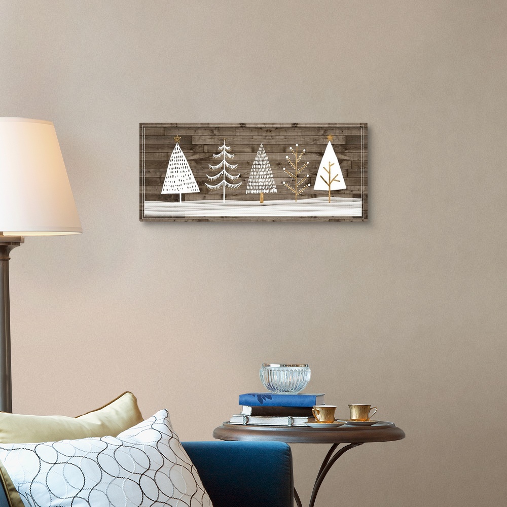 Wooded White Christmas Collection D Wall Art, Canvas Prints, Framed ...