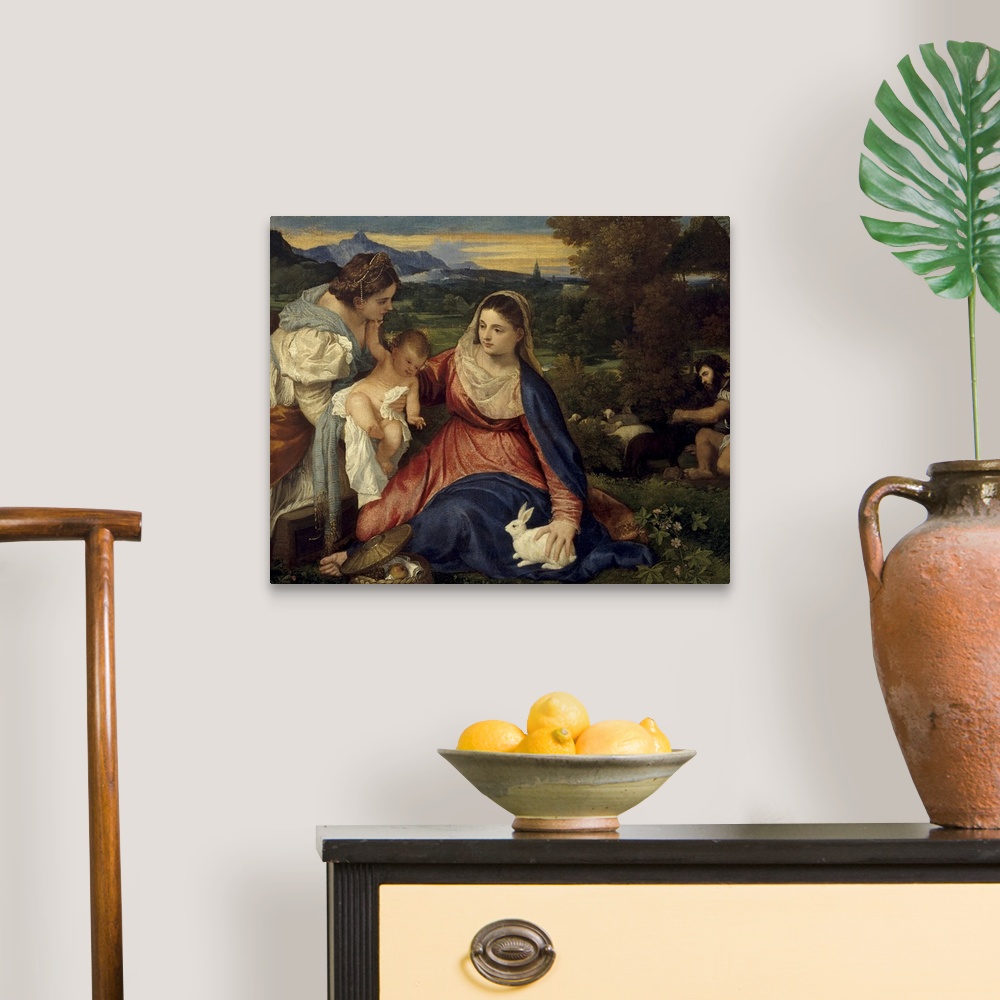 Madonna and Child with St, Catherine, By Titian, Louvre Museum Wall Art ...