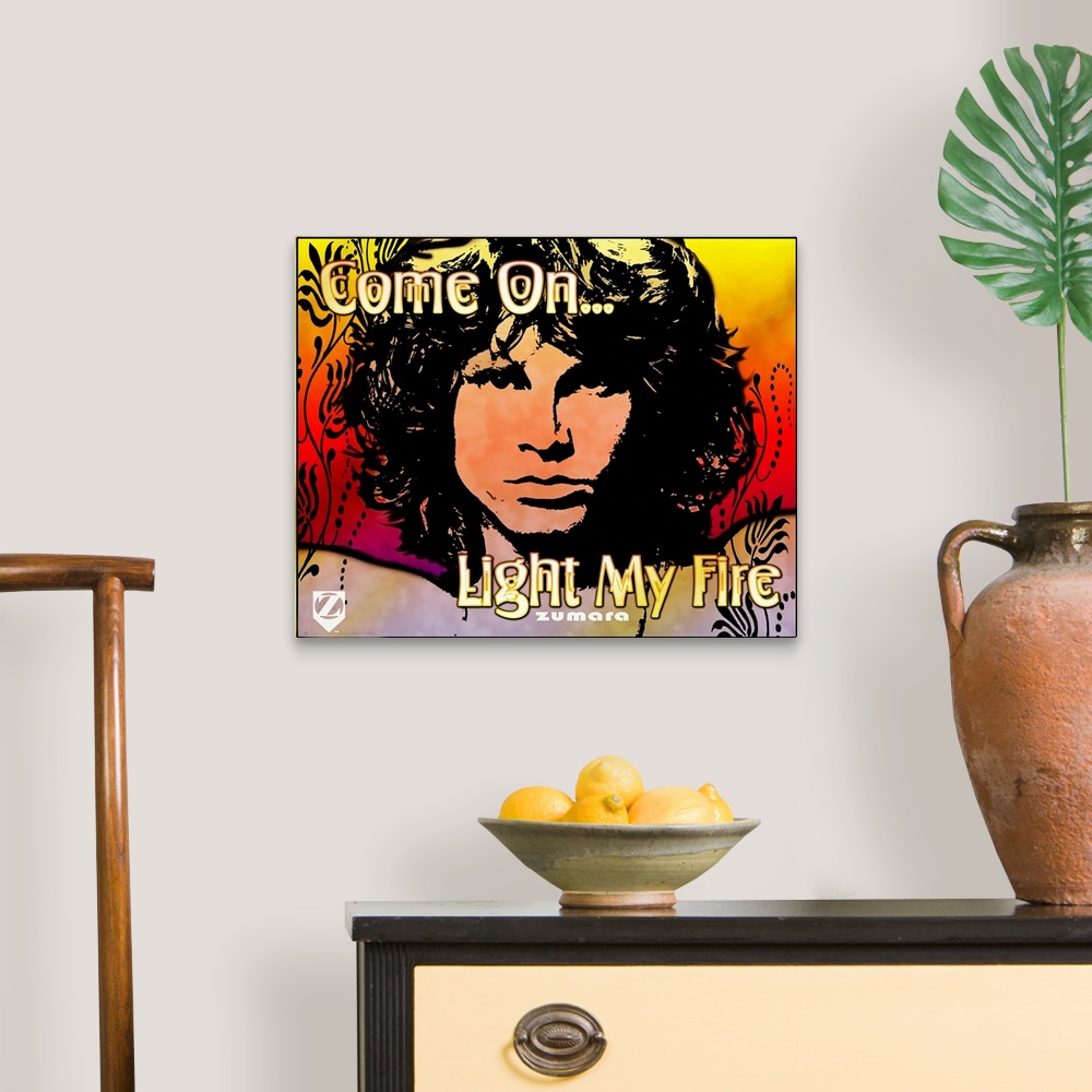 Jim Morrison Light My Fire 1 Wall Art, Canvas Prints, Framed Prints ...