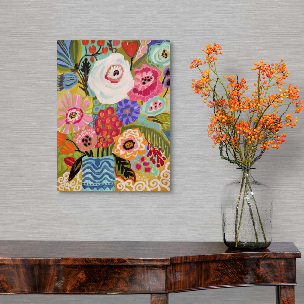 Fresh Flowers in Vase II Wall Art, Canvas Prints, Framed Prints, Wall ...