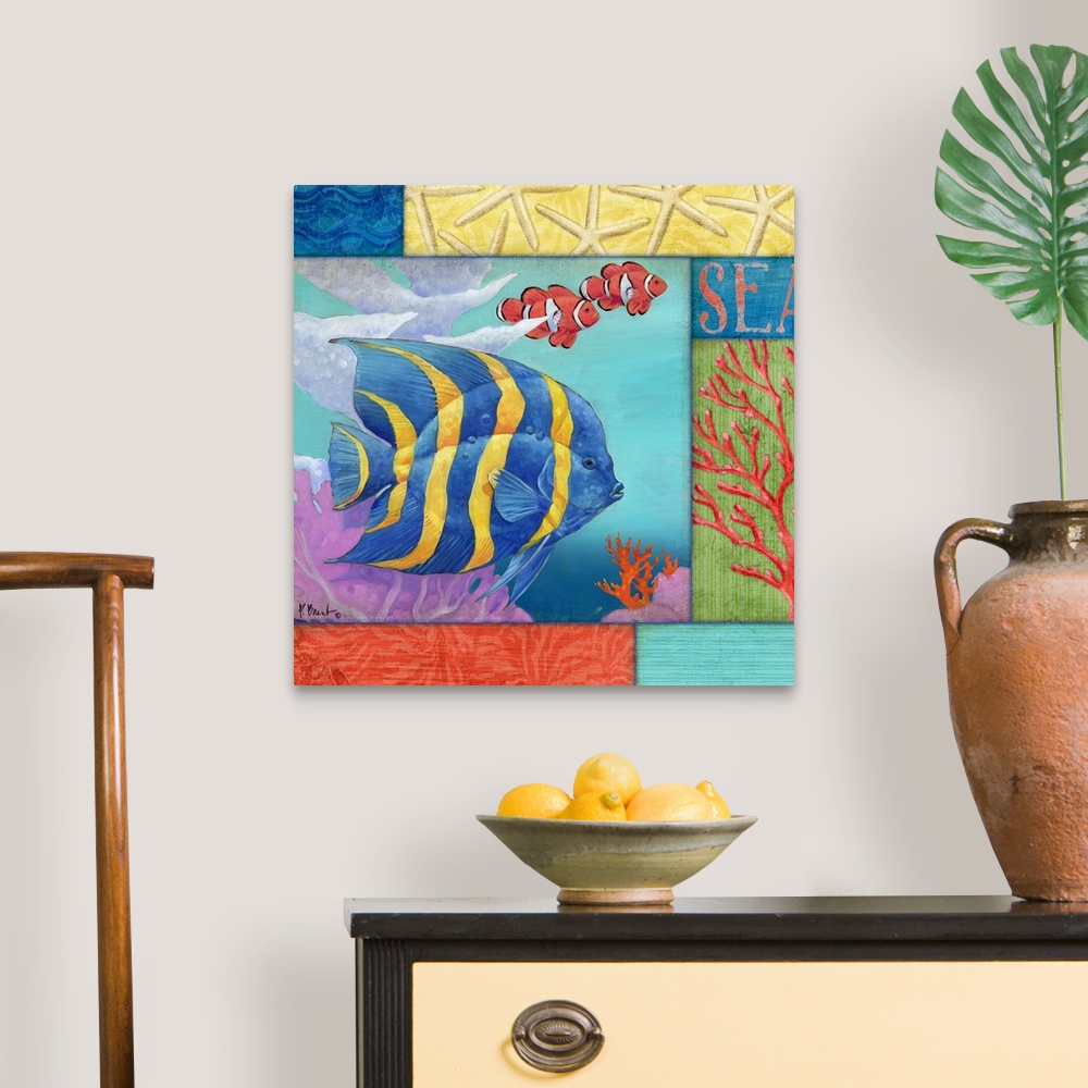 Under the Sea Collage IV Wall Art, Canvas Prints, Framed Prints, Wall ...